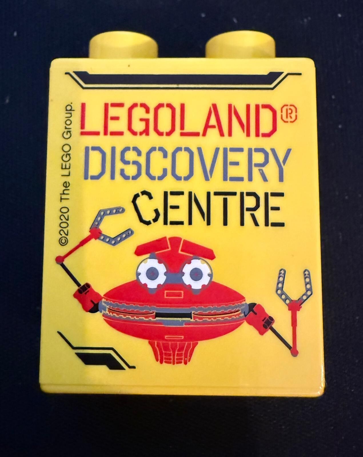 Legoland Discovery Centre 2020 Crab Pattern Duplo Brick 1x2x2