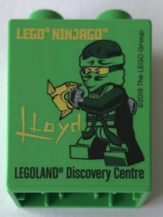 Legoland Discovery Centre 2019 Ninjago Lloyd Pattern Duplo Brick 1x2x2