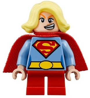 Lego Minifigür Supergirl with Superman S Logo Short Legs sh0483