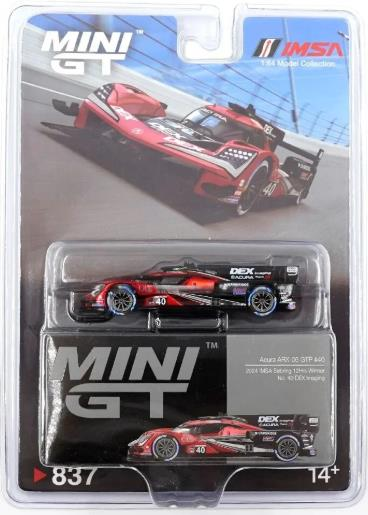 Mini GT Acura ARX-06 GTP #40 Wayne Taylor Racing with Andretti 2024 IMSA Sebring 12Hrs Winner 837 BL