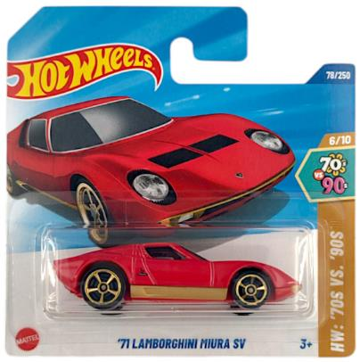 Hot Wheels Tekli Arabalar 71 Lamborghini Miura SV HYX22 (HW '70s vs. '90s)