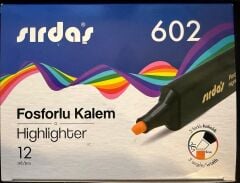 Sırdaş Fosforlu Kalem 12'li Paket Turuncu 602