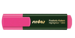 Sırdaş Fosforlu Kalem 12'li Paket Pembe 603