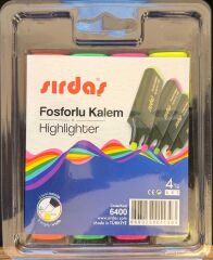 Sırdaş Fosforlu Kalem 4'lü Paket 6400