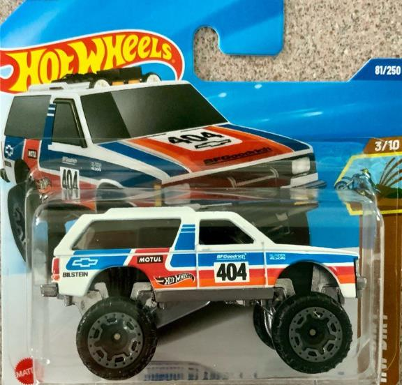 Hot Wheels Tekli Arabalar Chevy Blazer 4x4 HYX25 (HW Dirt)
