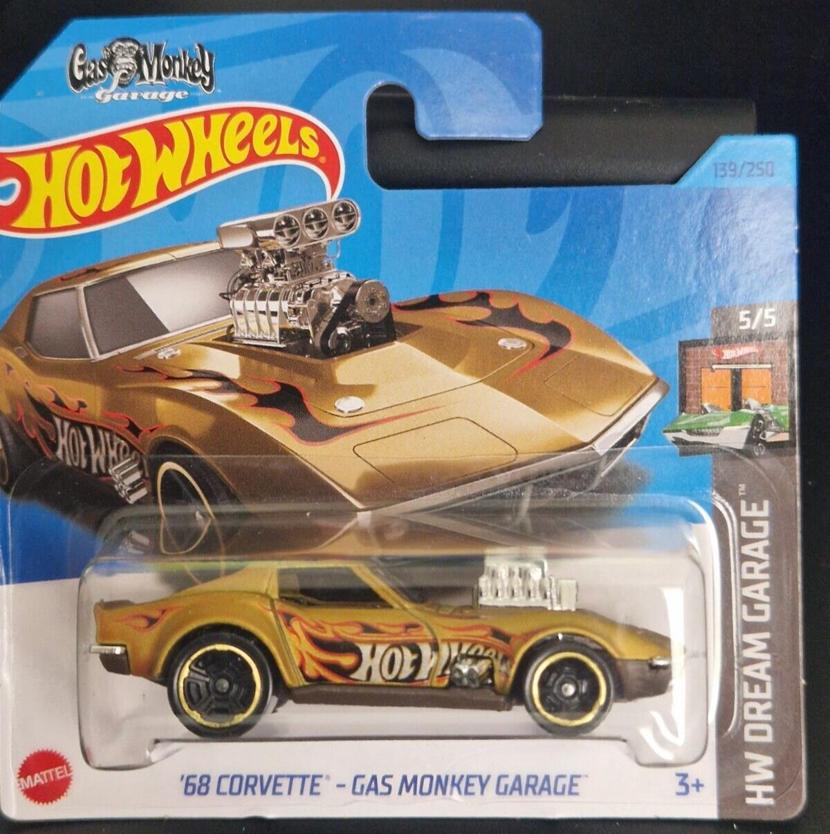 Hot Wheels Tekli Arabalar 68 Corvette Gas Monkey Garage HKH23 (Dream Garage)