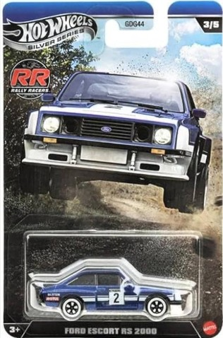 Hot Wheels Silver Series Rally Racers Ford Escort RS2000 JKX63
