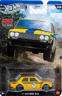 Hot Wheels Silver Series Rally Racers '71 Datsun 510 JKX64
