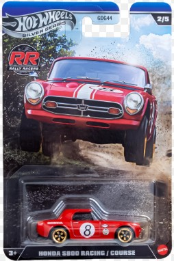 Hot Wheels Silver Series Rally Racers Honda S800 Racing JKX62