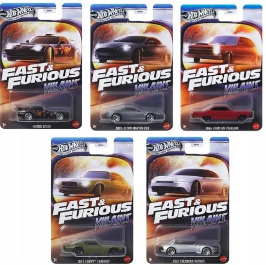 Hot Wheels Silver Series Fast & Furious Villains 5'li Set HNR88