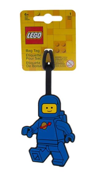 Lego Spaceman Silicone Bag Tag - Blue 53482