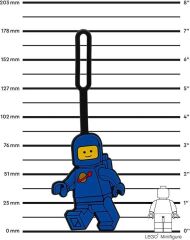 Lego Spaceman Silicone Bag Tag - Blue 53482