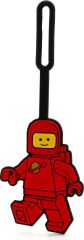 Lego Spaceman Silicone Bag Tag - Red 53498