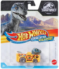 Hot Wheels RacerVerse Jurassic World Velociraptor Blue HRT35