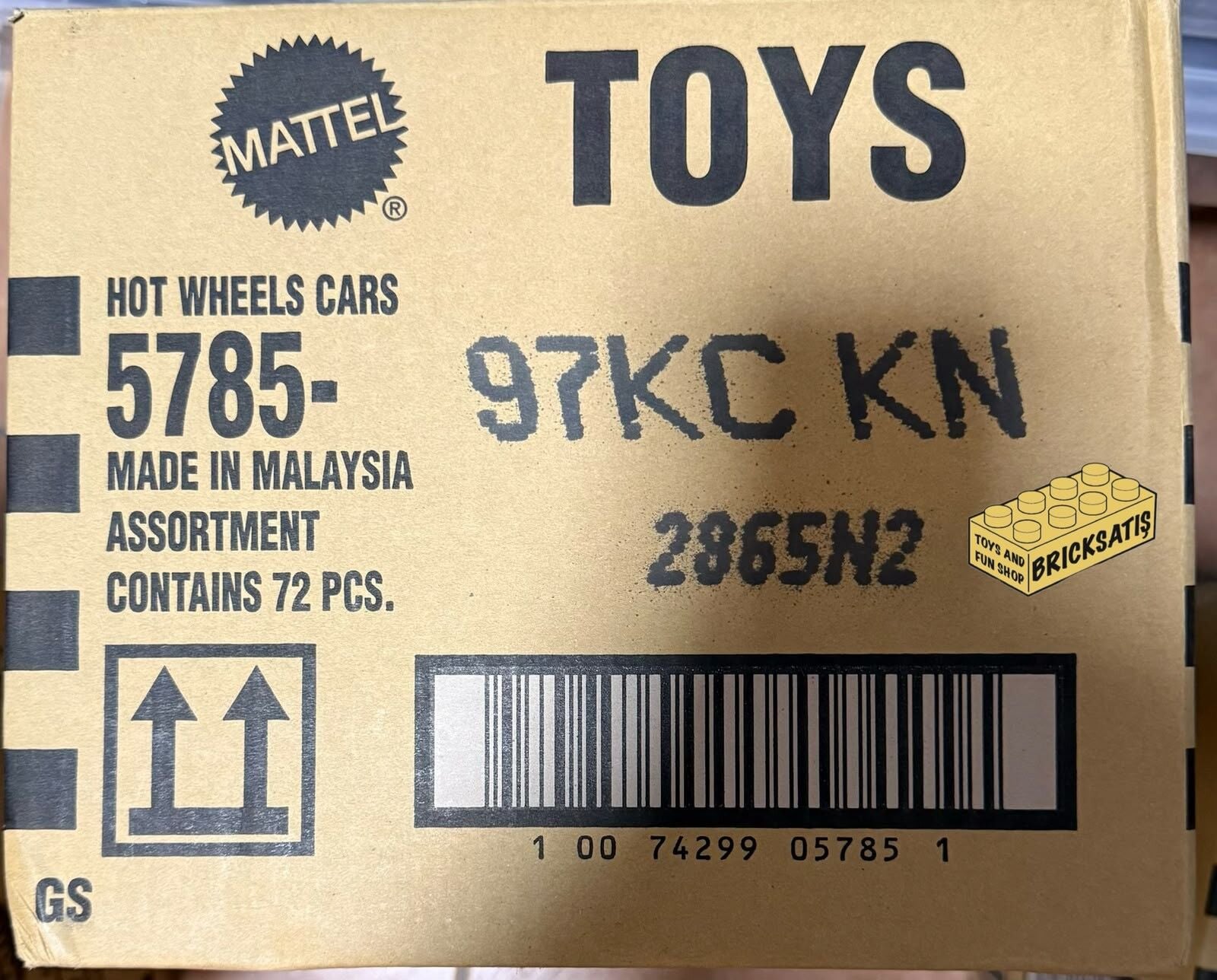 Hot Wheels Kısa Karton 72'li Kutu 5785-97KCKN