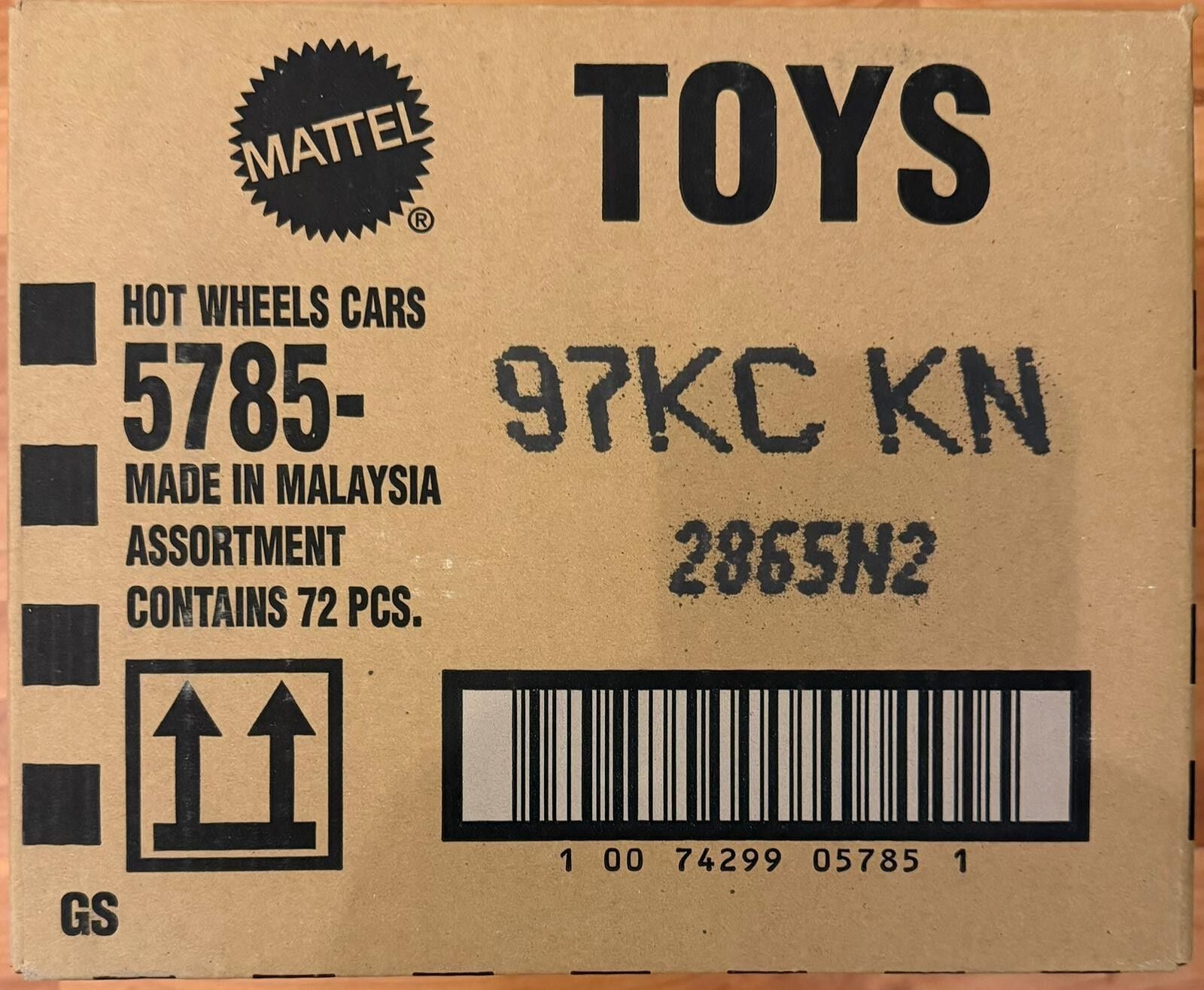 Hot Wheels Kısa Karton 72'li Kutu 5785-97KCKN
