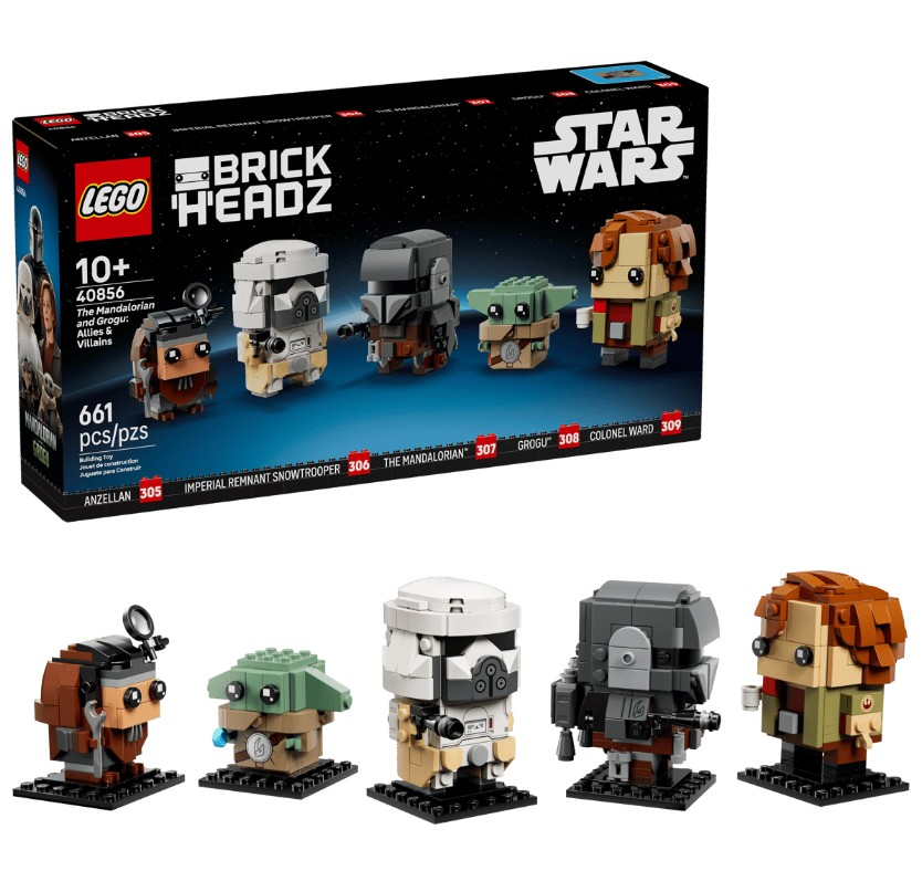 Lego Brickheadz The Mandalorian and Grogu: Allies & Villains 40856