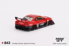 Mini GT Nissan LB-ER34 Super Silhouette SKYLINE Red/Black 843