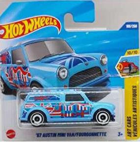 Hot Wheels Tekli Arabalar '67 Austin Mini Van / Fourgonnette JBB68 (Art Cars)