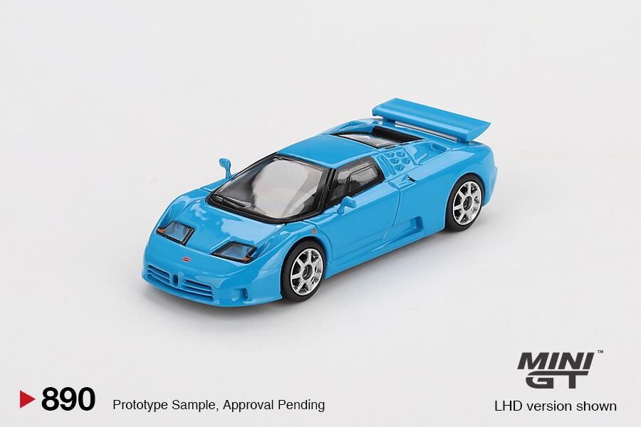 Mini GT Bugatti EB110 Super Sport Blu Bugatti 890