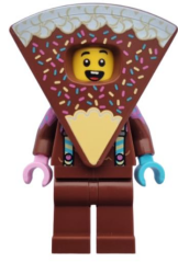 Orjinal Lego Minifigür Chocolate Cake Suit Guy with Letter