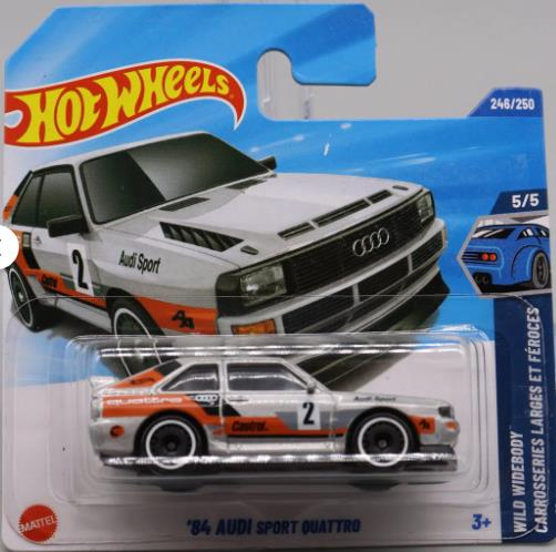 Hot Wheels Tekli Arabalar '84 Audi Sport Quattro JBC33 Treasure Hunt (Wild Widebody)