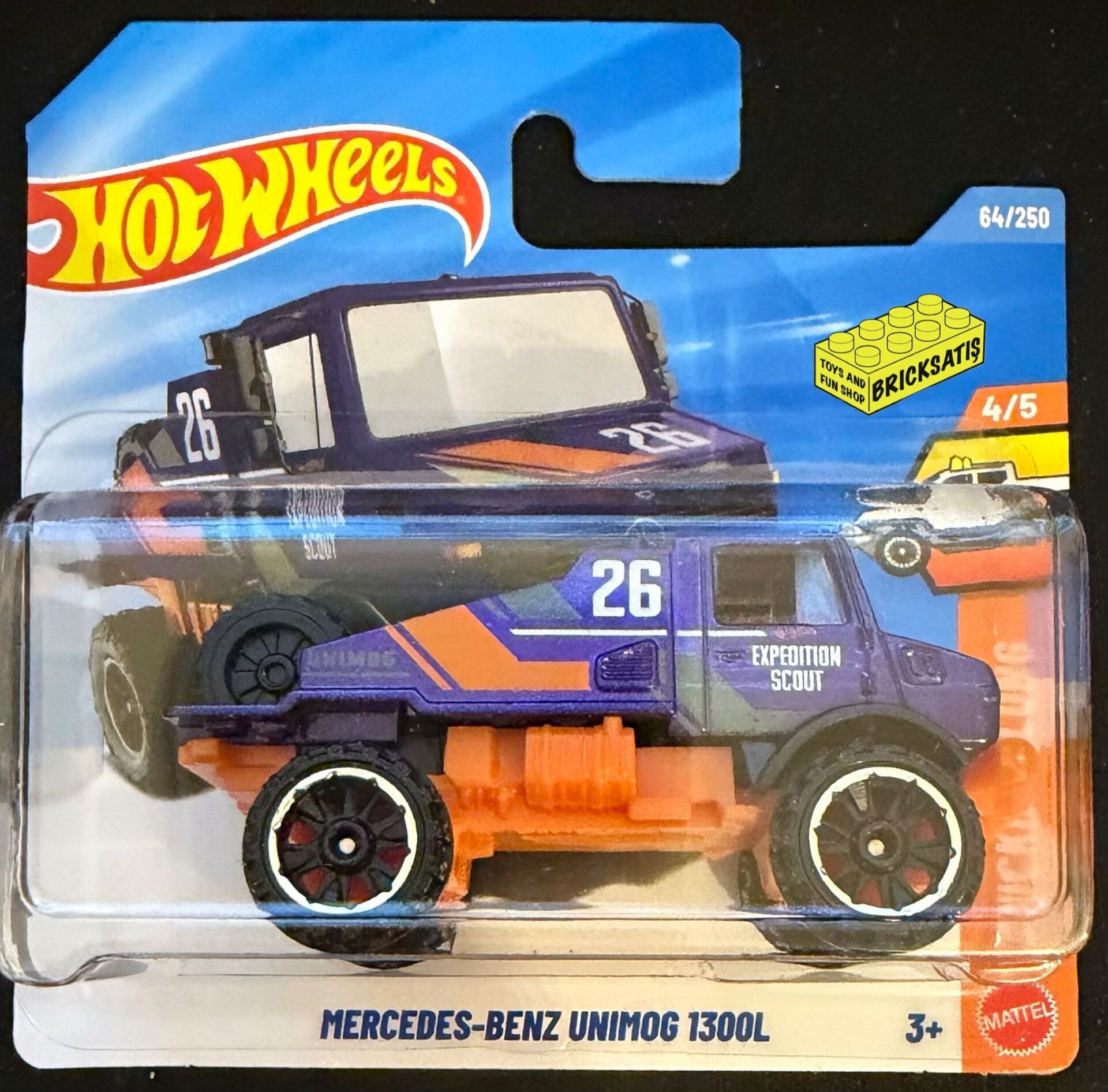 Hot Wheels Tekli Arabalar Mercedes-Benz Unimog 1300L JJJ32 (Truckin' Along)