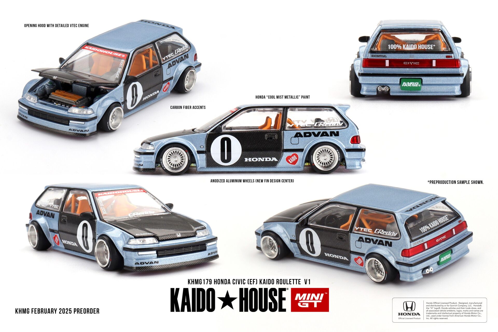 Kaido House Honda Civic (EF) Kaido Roulette V1 179