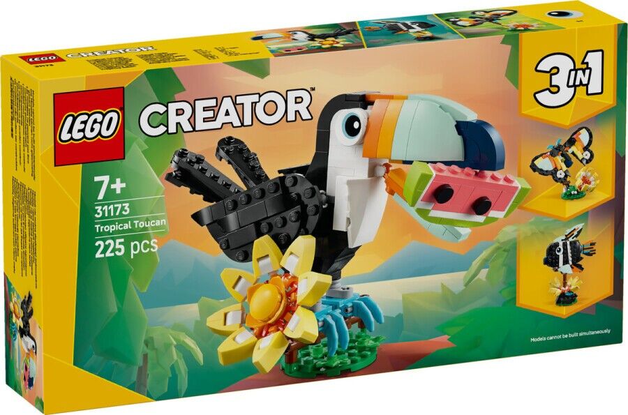 Lego Creator 3’ü 1 Arada Creator Vahşi Hayvanlar: Tropikal Tukan Kuşu 31173