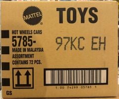 Hot Wheels Kısa Karton 72'li Kutu 5785-97KCEH