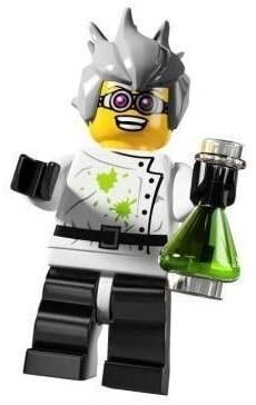 Lego Minifigür - Seri 4 - 8804 - 16 Crazy Scientist