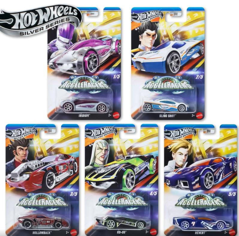 Hot Wheels Silver Series AcceleRacers GDG83 977K 5'li Set