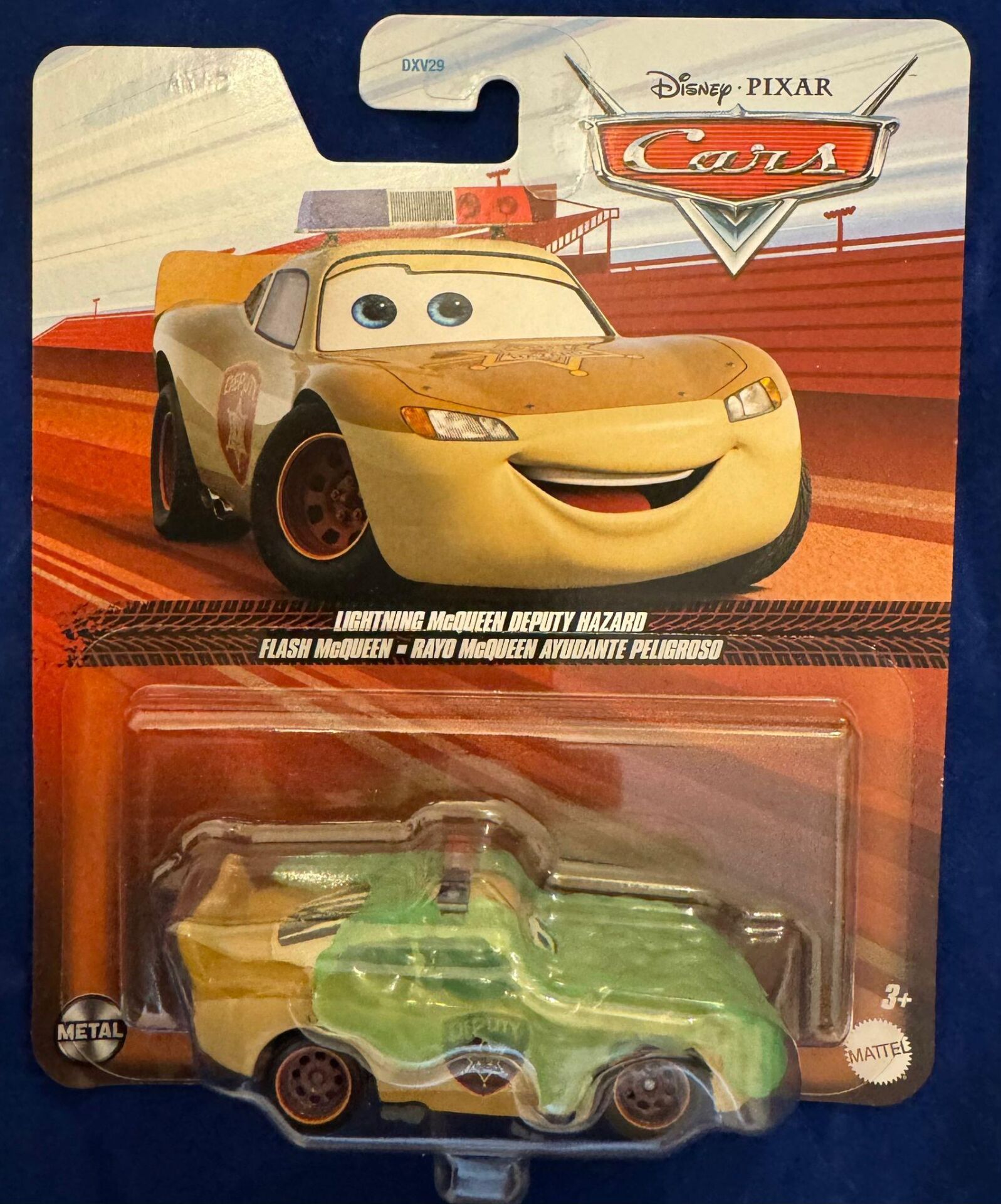 Disney Pixar Cars Lightning McQueen Deputy Hazard HTX87
