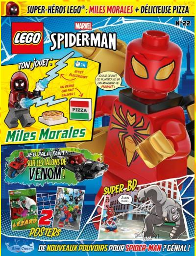 Lego Marvel Spiderman Aylık Dergi - Fransızca (Miles Moraeles Figür)