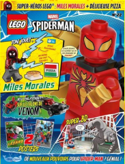 Lego Marvel Spiderman Aylık Dergi - Fransızca (Miles Moraeles Figür)
