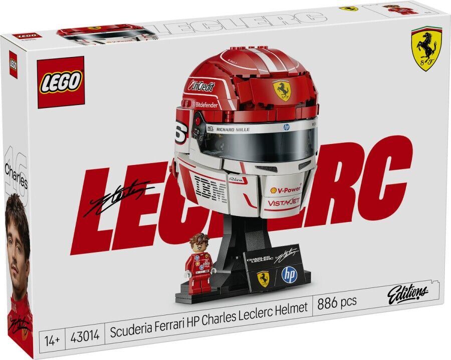Lego Editions Scuderia Ferrari HP Charles Leclerc Kaskı 43014