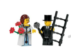 Lego Minifigür Suit Black, Top Hat, Black Legs, Black Eyebrows twn133a/twn132