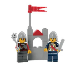 Lego Minifigür Kingdoms - Lion Knight Scale Mail cas478a/cas479a