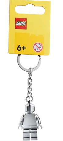 Lego 854305 Silver Minifigure Anahtarlık