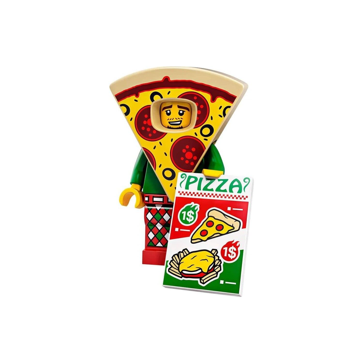Lego Minifigür - Seri 19 - 71025 - 10 Pizza Costume Guy