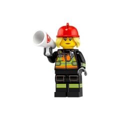 Lego Minifigür - Seri 19 - 71025 - 8 Fire Fighter