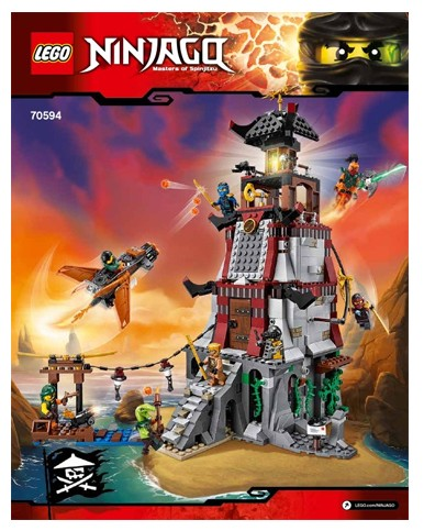 Lego 70594 The Lighthouse Siege - YAPIM KILAVUZU / STICKER -