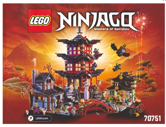 Lego 70751 Temple of Airjitzu - YAPIM KILAVUZU / STICKER -