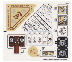 Lego 70751 Temple of Airjitzu - YAPIM KILAVUZU / STICKER -