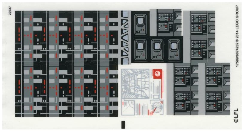 Lego 75055  Imperial Star Destroyer - STICKER -