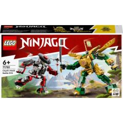 LEGO® Nınjago Lloyd’un Robot Savaşı Evo 71781 - 6 Yaş ve Üzeri Çocuklar Için Altın Lloyd ve Kemik Savaşçı Içeren Yaratıcı Oyuncak Yapım Seti (223 Parça)