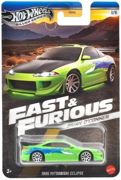 Hot Wheels Fast & Furious Brian O'connor 1995 Mitsubishi Eclipse JBY29