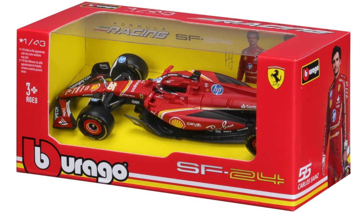 Bburago Formula 1 Scuderia Ferrari F1 Team #16 Charles Leclerc (1:43 Ölçek)