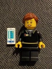Orjinal Lego Minifigür Lego Store Employee Female