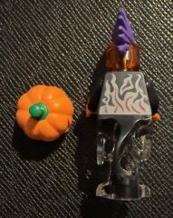 Orjinal Lego Minifigür Fiery Ghost with Pumpkin
